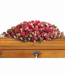 A Life Loved Casket Spray from McIntire Florist in Fulton, Missouri